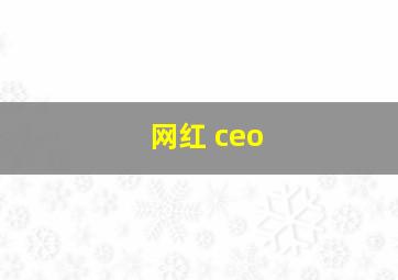 网红 ceo